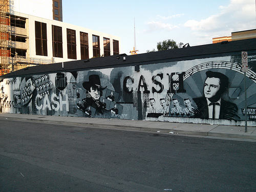 Il murales di Johnny a Nashville