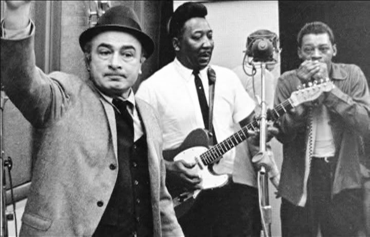 Muddy Waters & Little Walter col produttore Leonard Chess