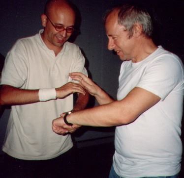 Giancarlo con Mark Knopfler 