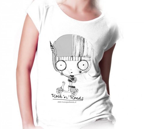 T-shirt da donna illustrazione by silvia Pavarini