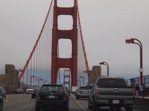 Mentre attraversiamo il  Golden Gate Bridge...