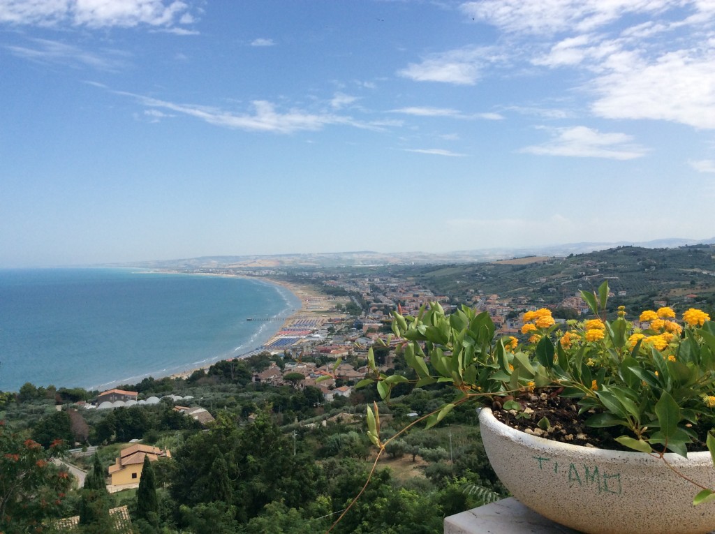 Il mare visto da Vasto Vecchia, foto di Gloria Annovi