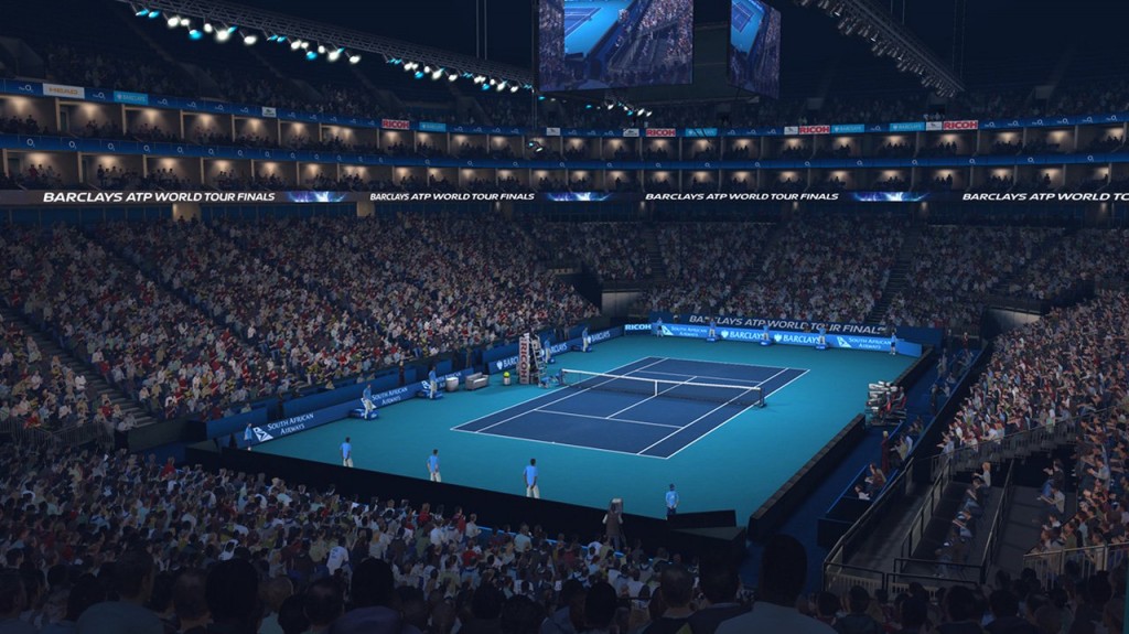 Una partita di tennis dentro la O2 Arena