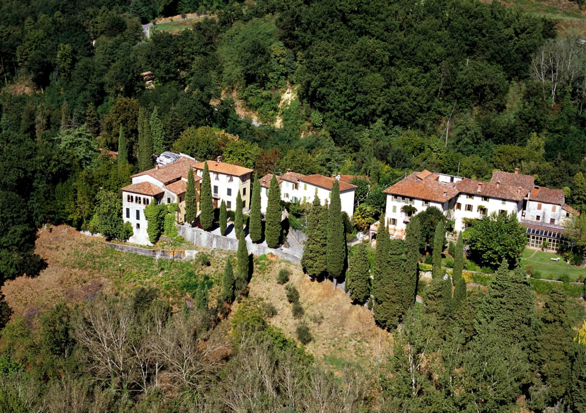 Casa Pascoli, vista aere