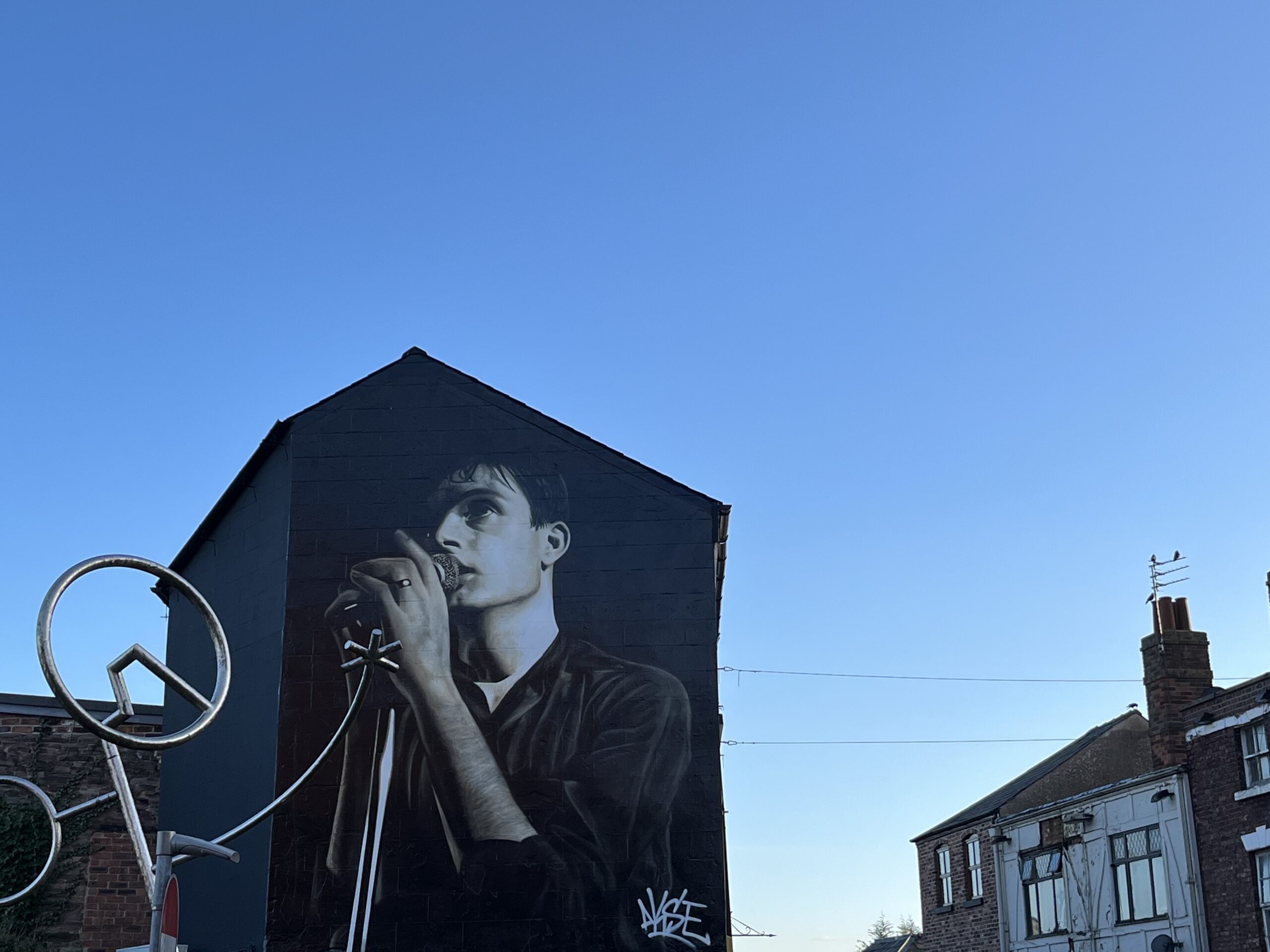 Ian Curtis mural, foto di Gloria Annovi